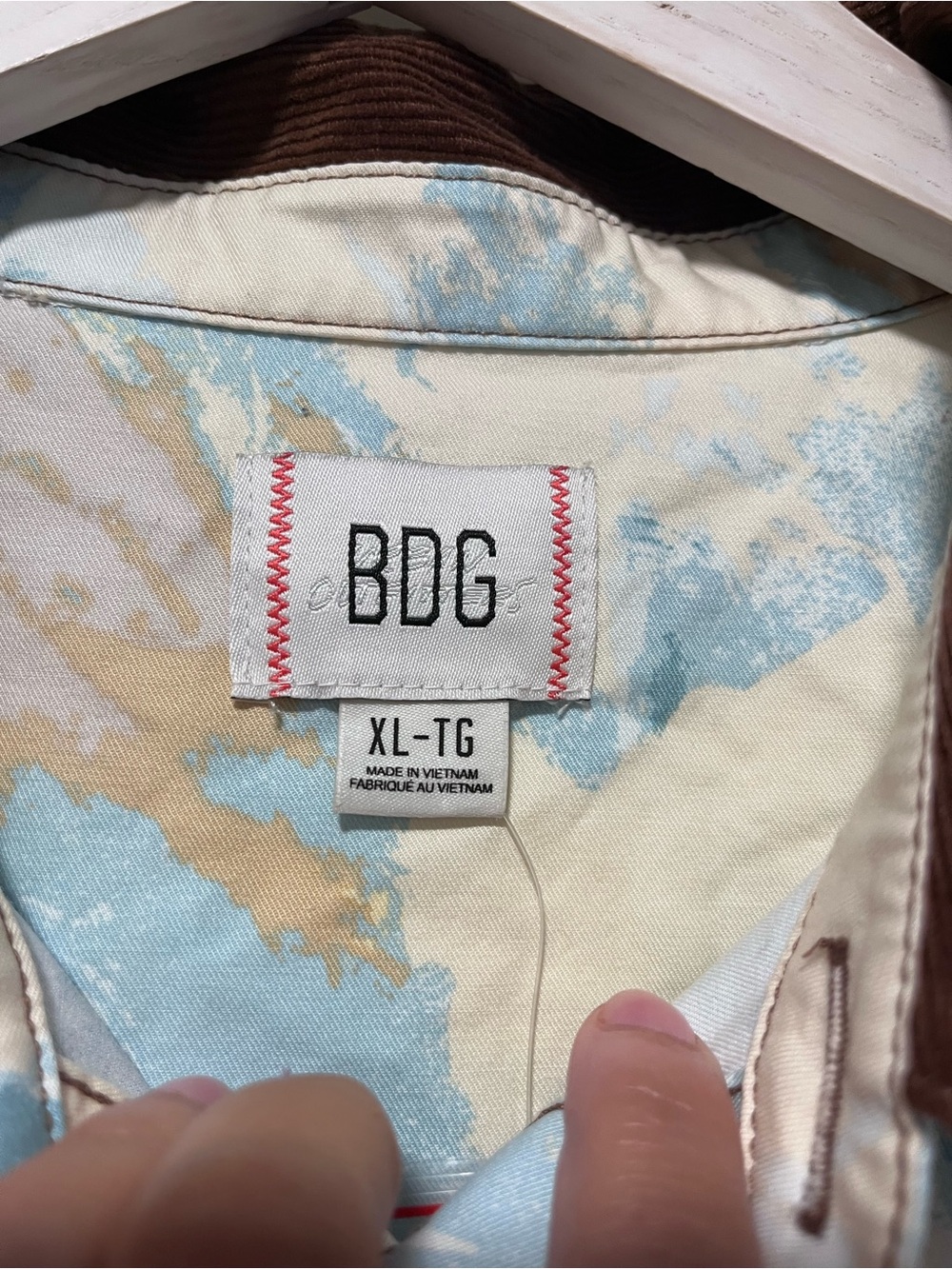 NWT Urban Outfitters BDG Dru Printed Twill Chore Shacket Wild Horses XL - Picture 4 of 9